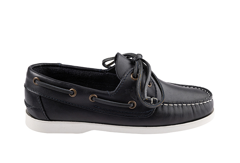 AMIRAL LACET CUIR MARINE